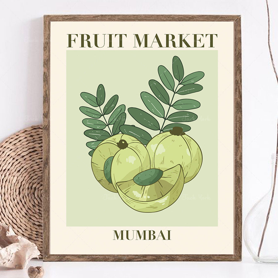 Plant Jackfruit - 과일 시장 프린트, 과일 시장 포스터,