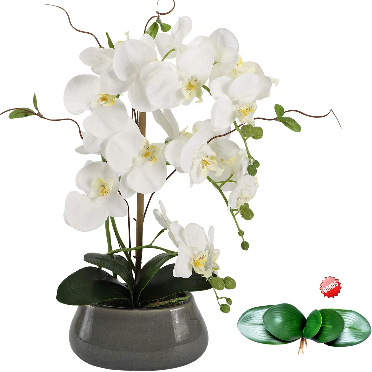 Orchid Phalaenopsis - 인공 난초 꽃 센터피스, 식당 테이블,
