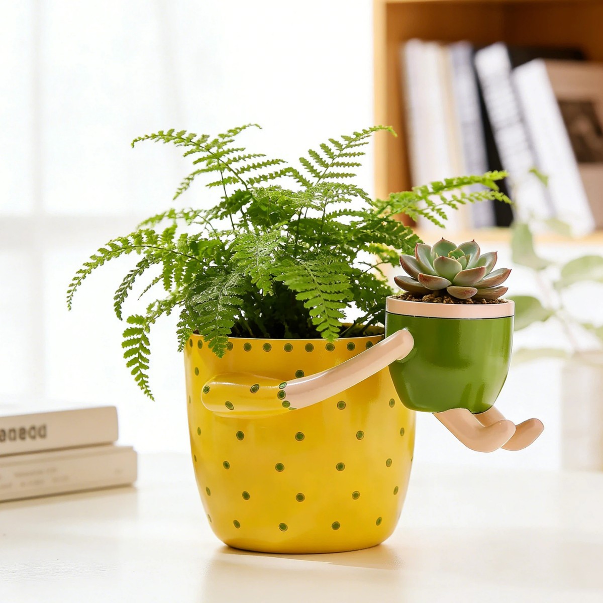 수지 재질의 부모-자녀 꽃병, 배수구 포함, 꽃꽂이,  - Plant Parent Pot 리뷰 및 가격