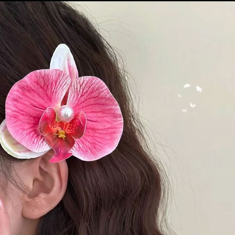 Phalaenopsis 진주 헤어 클립 난초 나비 헤어 - Orchid Phalaenopsis 리뷰 및 가격