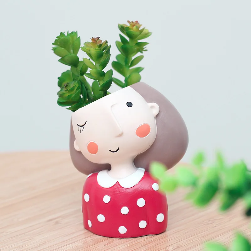 다육 선인장 사랑스러운 소녀 화분, 소녀 초상화 화분, - Cactus Mix Pot 리뷰 및 가격