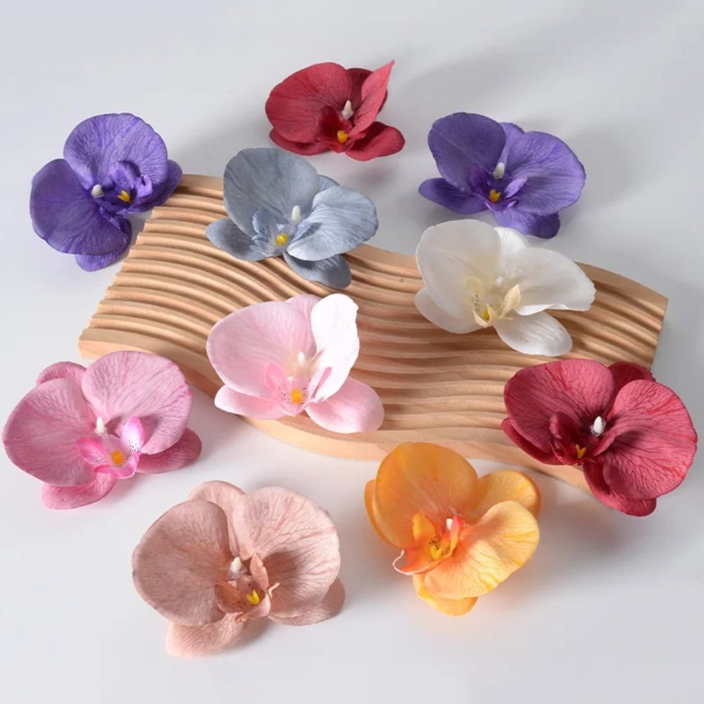DIY 팔레놉시스 꽃 머리 장식 수제 사랑스러운 인공  - Orchid Phalaenopsis 리뷰 및 가격
