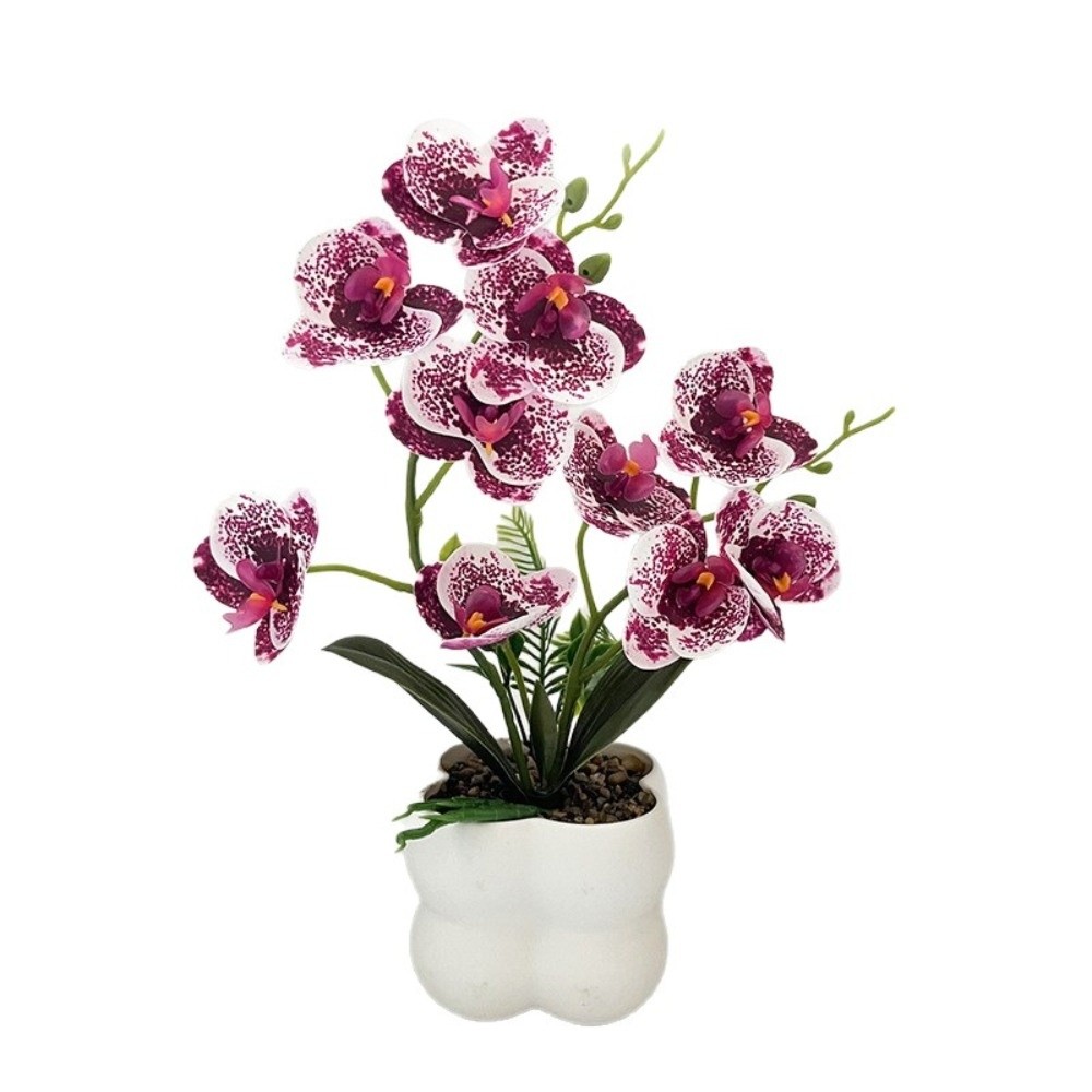 멀티 블룸 시뮬레이션 나비 난초 DIY 조화 인조 식물 - Orchid Phalaenopsis 리뷰 및 가격