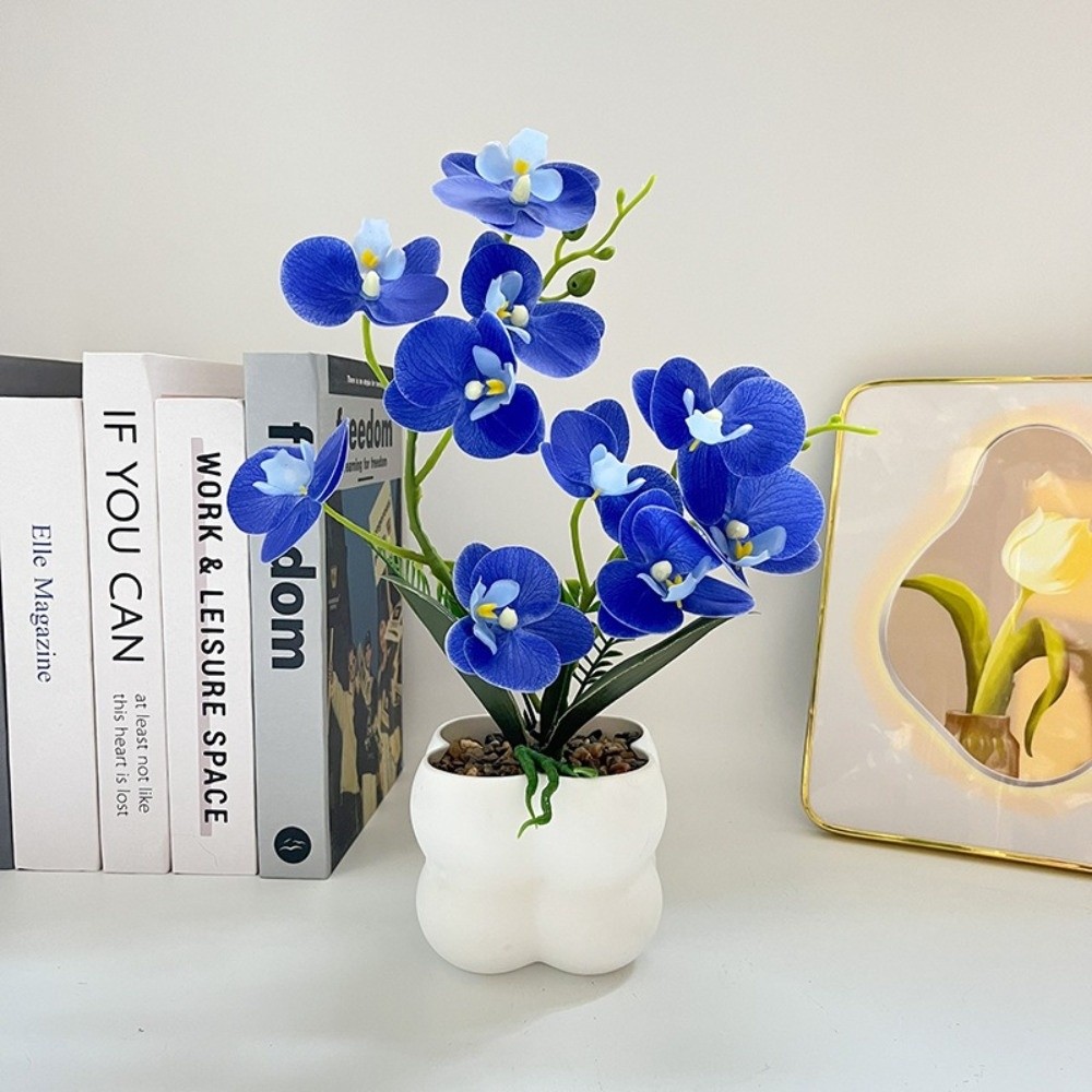 멀티 블룸 시뮬레이션 나비 난초 DIY 조화 인조 식물 - Orchid Phalaenopsis 리뷰 및 가격