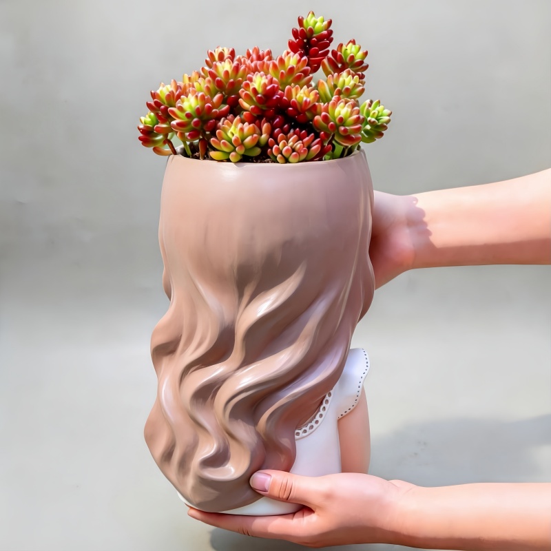 대형 요정 소녀 화분 실리콘 몰드, 선인장 및 다육식물 - Cactus Mix Pot 리뷰 및 가격