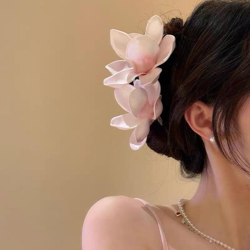 대형 난초꽃 헤어 클로 여성 웨딩 헤어핀 크랩 패션 소 - Orchid Phalaenopsis 리뷰 및 가격